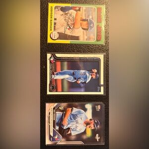 Let’s Go Blue Jays!!! 3 Baseball Collectible Trading Cards